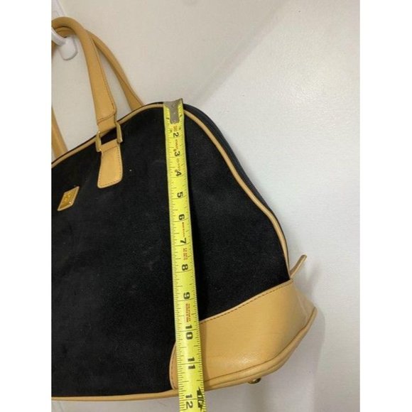 DVF xl black beige fabric weekend travel bag - Picture 3 of 12